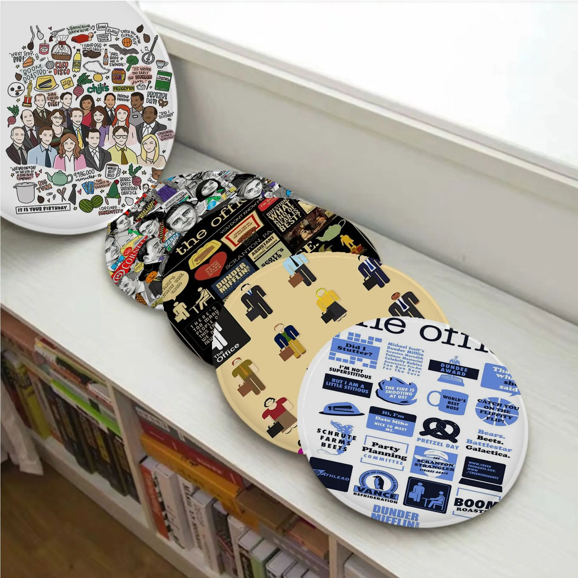 

TV Series The Office European Seat Cushion Office Dining Stool Pad Sponge Sofa Mat Non-Slip Cushions Home Decor
