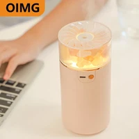 air humidifier usb aromatherapy essential oil diffuser crystal salt stone with led lamp 1200mah chargeable battery humidificador