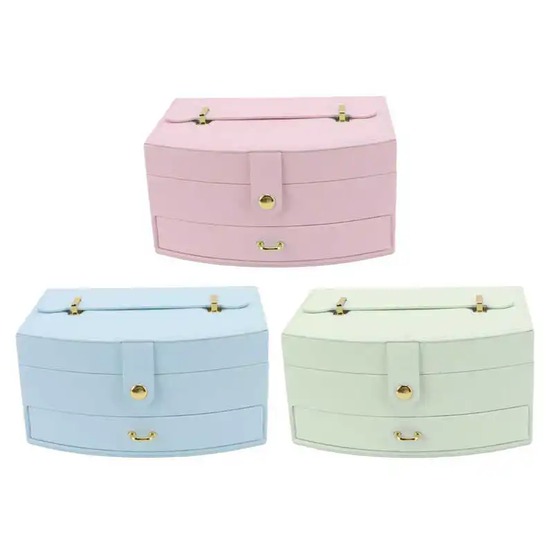 

Дорожный Чехол для ювелирных изделий из искусственной кожи с 2 выдвижными ящиками