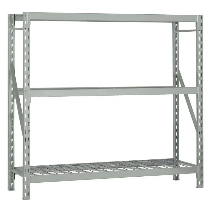 

Freestanding Garage Storage Shelf, Silver, 800 lbs Capacity