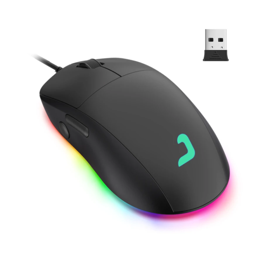 

2.4g Wireless Gaming Mouse with 10000 DPI RGB Lighting Programmable Buttons for Gamers Computer Laptop PC