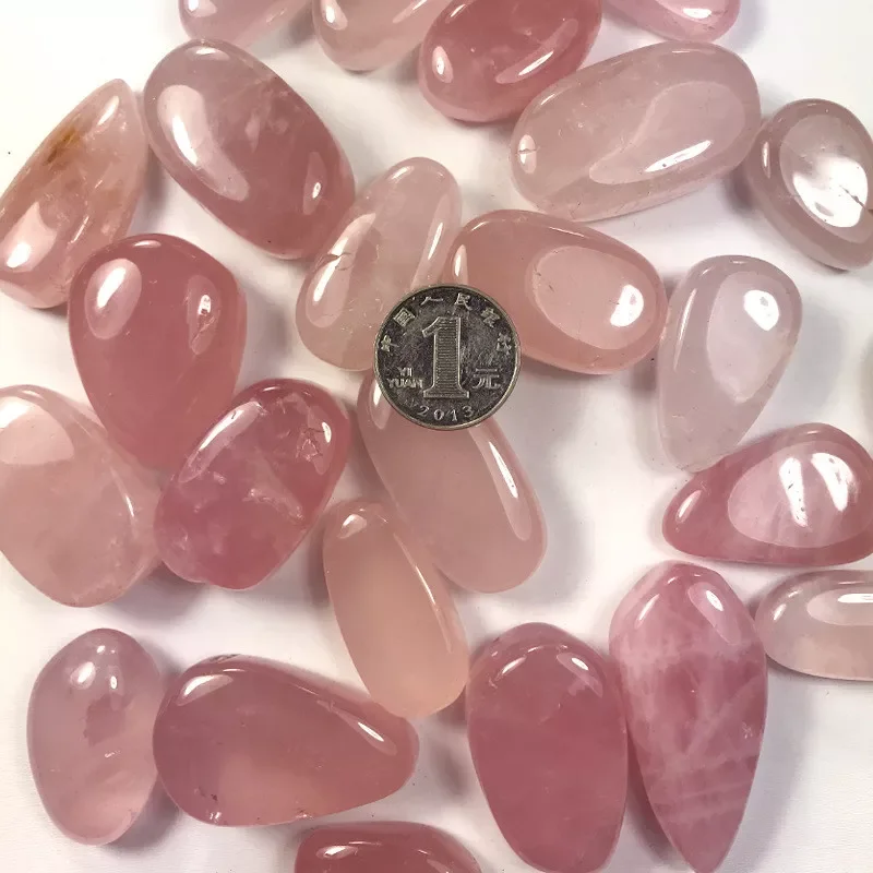 

Natural Pink Powder Crystal Gravel Rock Madagascar Rose Quartz Raw Gemstone Mineral Specimen Decoration Energy Stone