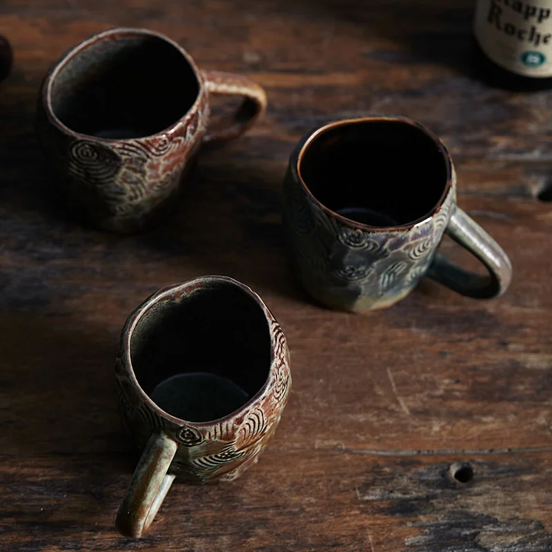 

Винтажная японская офисная кофейная чашка для путешествий Ретро подарок на завтрак керамическая кружка Бесплатная доставка 230 мл оригинал...