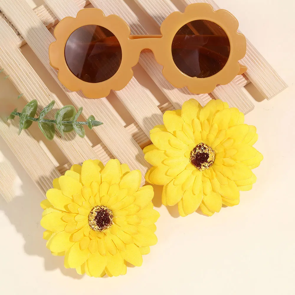 Детские головные уборы Набор очков однотонные мягкие повязки на голову с бантом