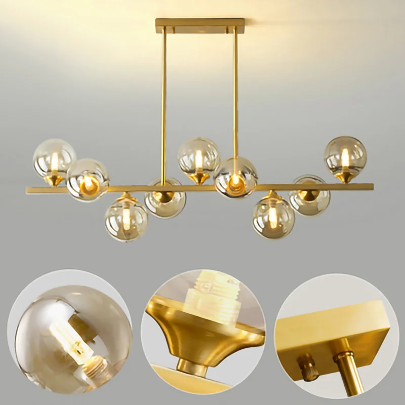 

Chandeliers Modern Nordic hang design copper LED Pendant lamp Creativity led Pendant for Living Room Bedroom ing Fixtures Lights