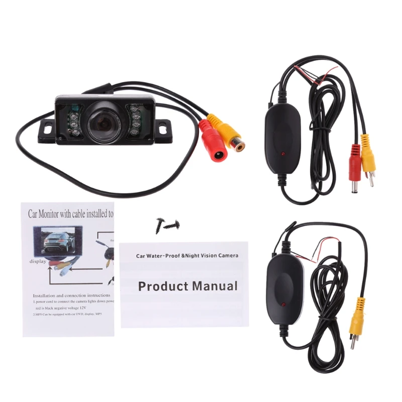 

2.4G Wireless Car Reverse Rear View Backup Camera 7LED IR Night for VISION Parki