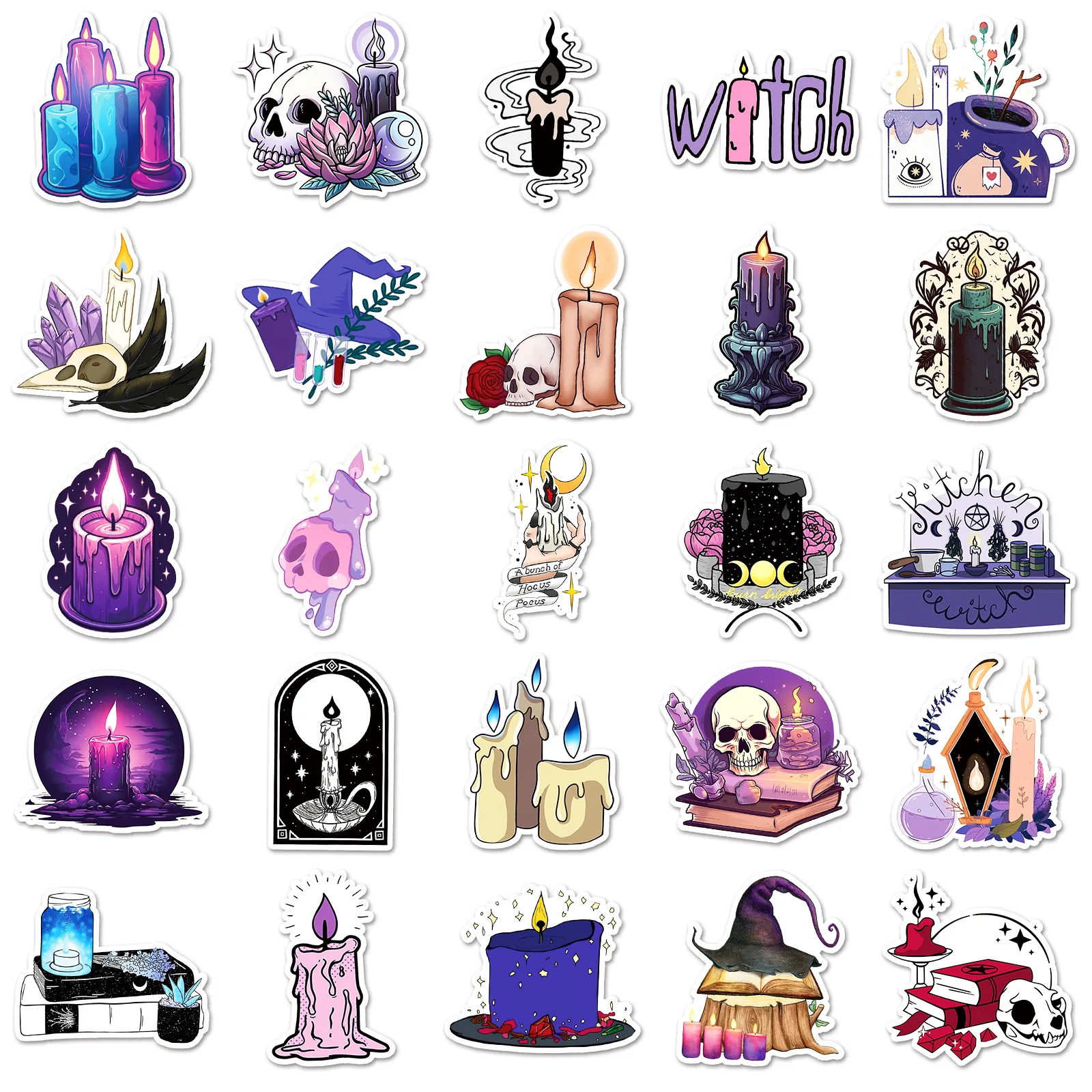 10/30/50 шт. наклейки в готическом стиле