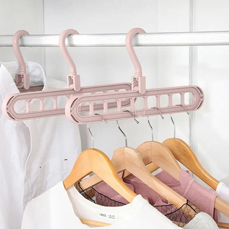 

Magic Multi-Port Support Hangers For Clothes Drying Rack Multifunction Plastic Clothes Rack Drying Hanger Storage Hangers