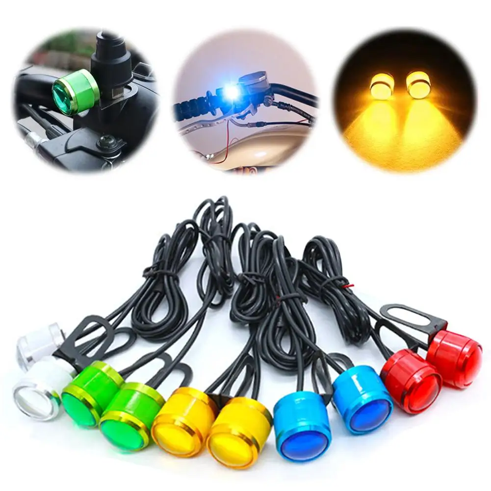 2 шт. красно-синие стробоскопы для мотоцикла