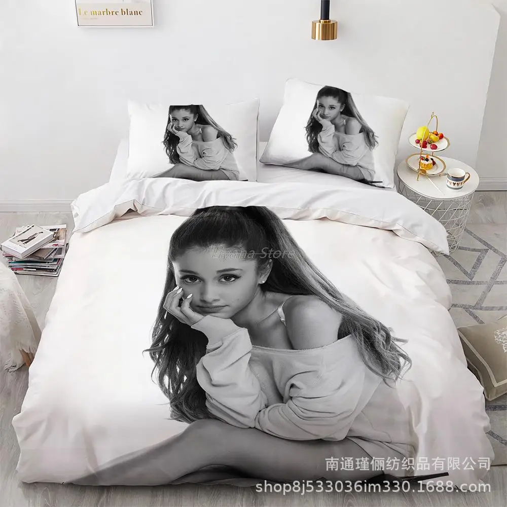 

Ariana Grande Bedding Set Twin Full Queen King Size Sweetener Girl Bed Set Adult Kid Bedroom Duvet Cover Sets 3D print 05
