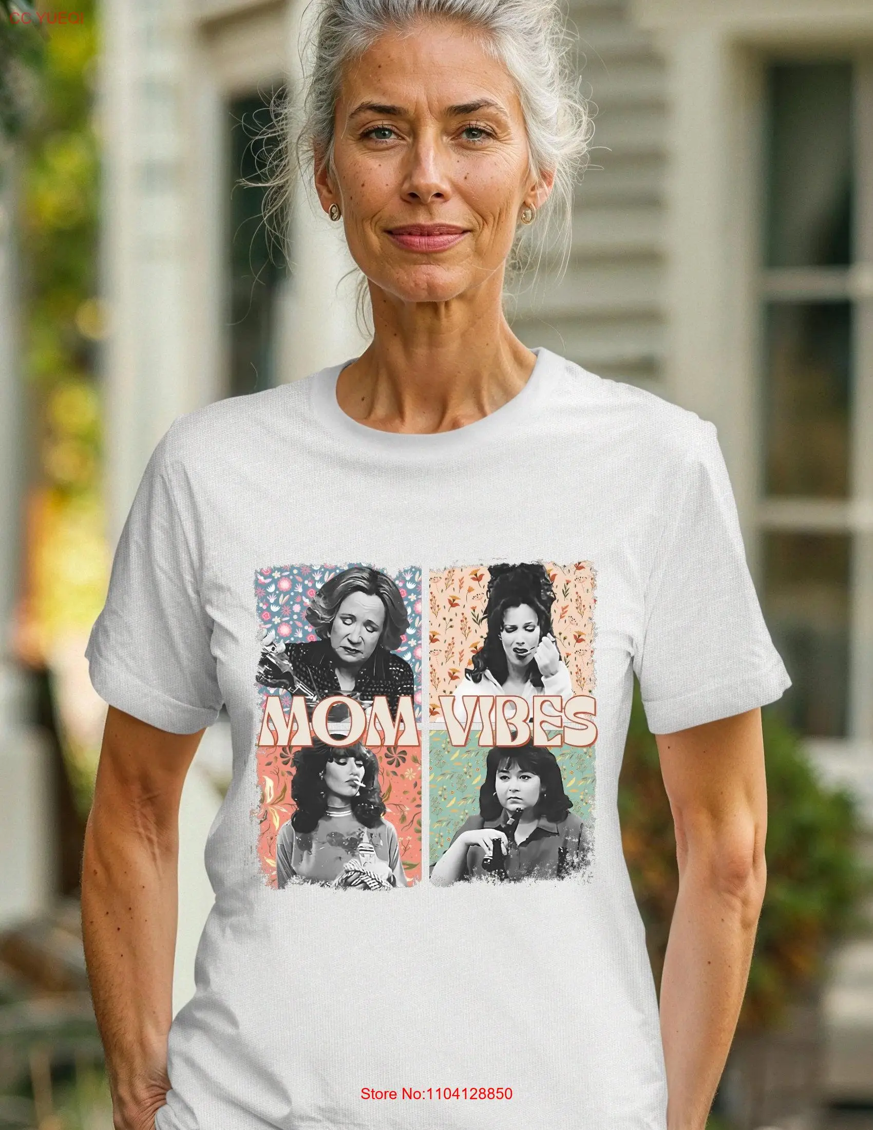 Футболка Mom Vibes 90-х годов забавная жизнь модная ретро-футболка на День матери