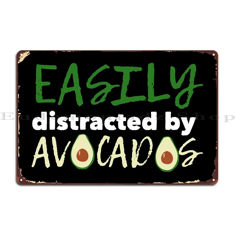 

Легко отвлекающийся металлический знак «авокадо» для дома, гаража, бара, гаража, дизайнерский оловянный знак, плакат
