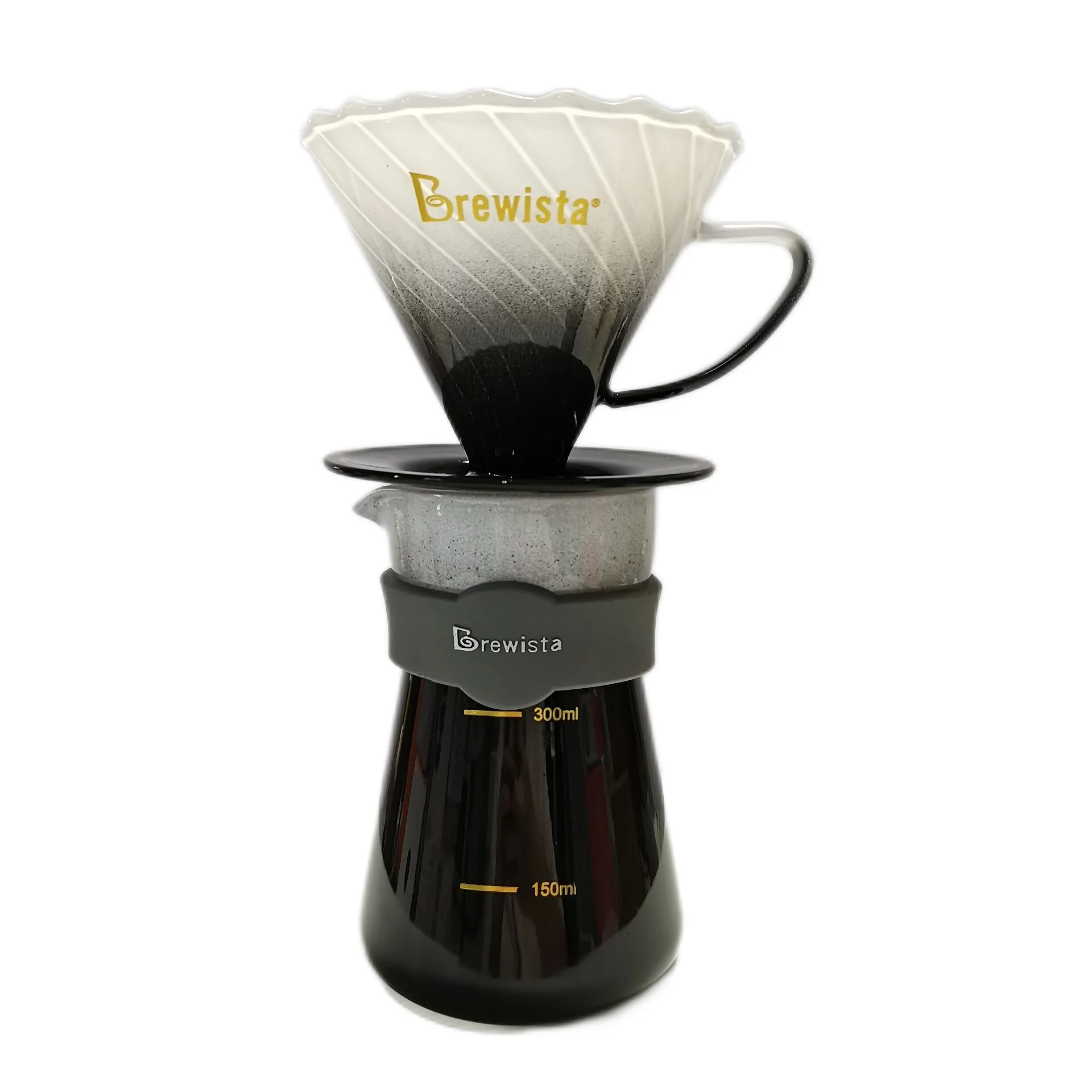 

Brewista High Borosilicate Tornado Warranty Split Type Coffee Filter Cup Coffee Pot V60 Purple Glass Coffee Tea Dripper Cup