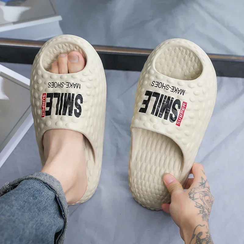 Сандалии унисекс для дома и пляжа легкие мягкие на толстой подошве Нескользящие