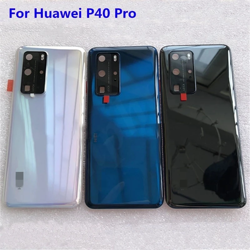 Оригинальная задняя крышка из закаленного стекла для Huawei P40 Pro запасные части