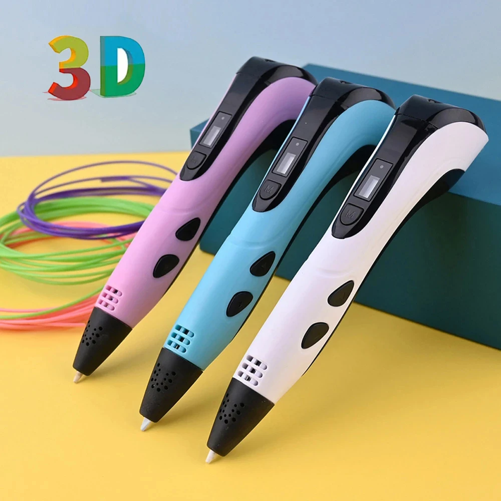 

2022 NEW 3D Printing Pen 3d Pen Set LCD Display with PLA Filament for Kids Chidren Child's Birthday Christmas Creative DIY Gift