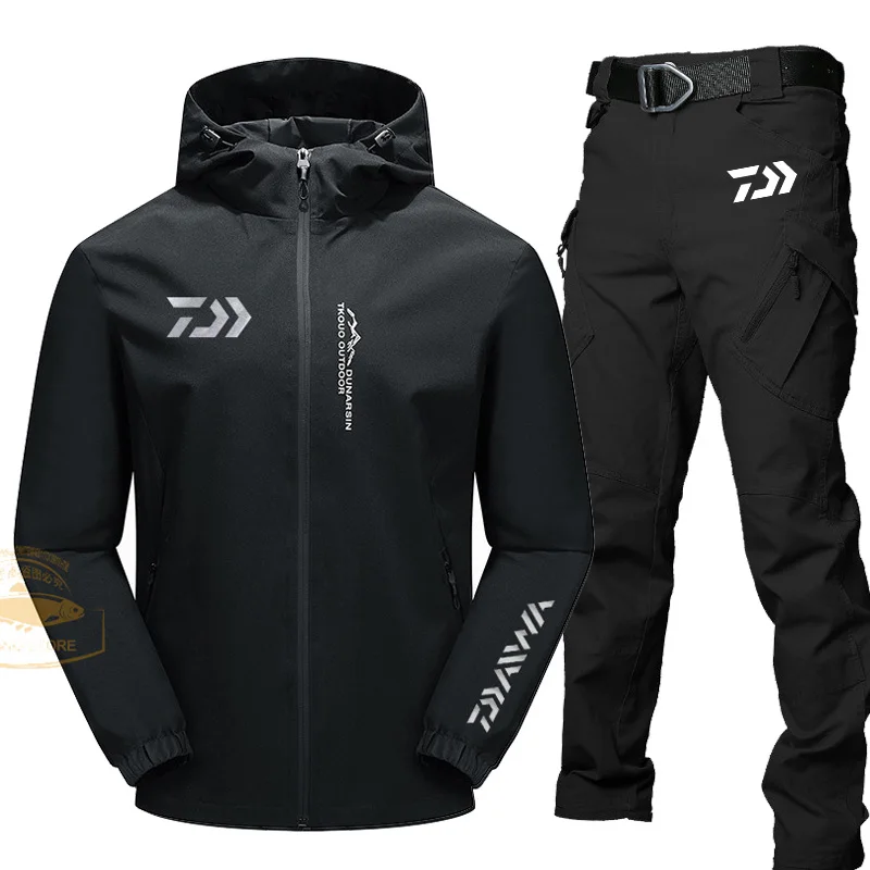 

Fishing Suit Men Spring Autumn Thin Fishing Clothing Windproof Waterproof Fishing Jacket Outdoor Hooded Sports Hiking Clothes