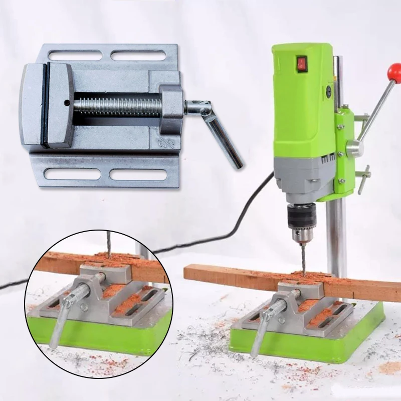 

Aluminum Alloy Bench Clamp for 2.5 Inch Flat Jaw Pliers Small Vise Drill Press Stand Precise Clamping Repair Tools