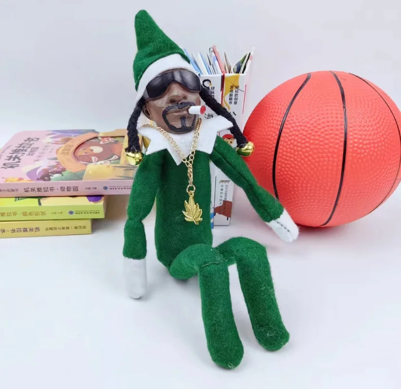 

Snoop on A Stoop Рождественский эльф кукла шпионские изогнутые игрушки праздничный декор для вечеринки домашние полимерные украшения фигурки 2023 ...