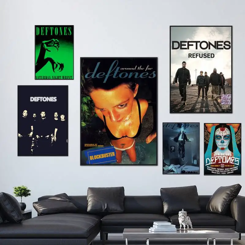 

D-Deftones постер музыкальной группы, картина, печать, модный настенный холст, художественный декор для кухни