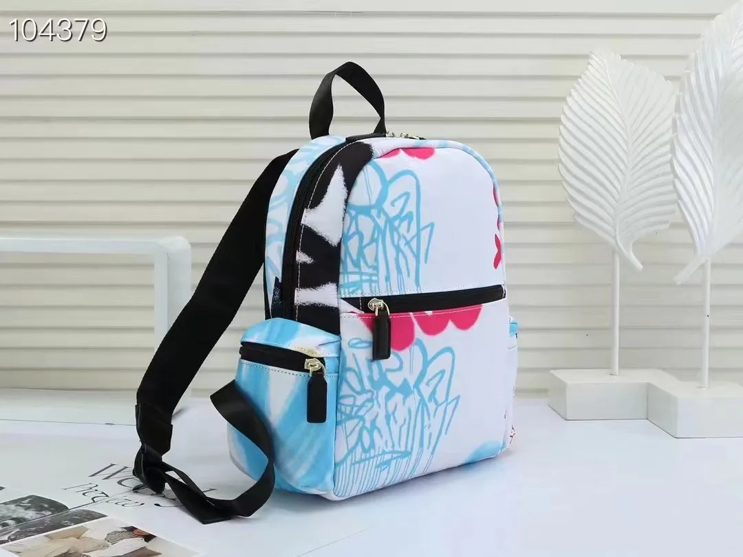 

2023 Blue Drawing Boys Brand School Travel Bagpack
