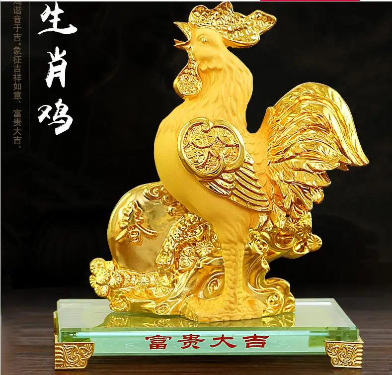 

SAND GOLD CHICKEN LIVING CREATIVITY OF CHICKEN HOME JEWELRY GOLDEN HOME DECORATION DESKTOP WEDDING CRAFTS