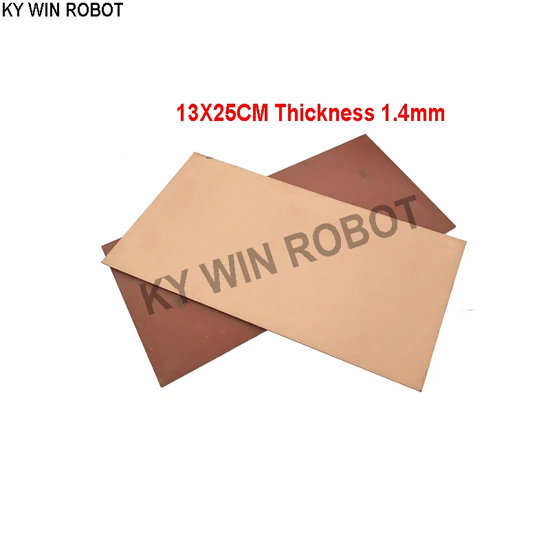 1 шт. PF PCB 13*25 см односторонняя медная плакированная пластина DIY PCB Kit ламинированная печатная плата 13x25 см 130x250x1.4 мм Высокое качество