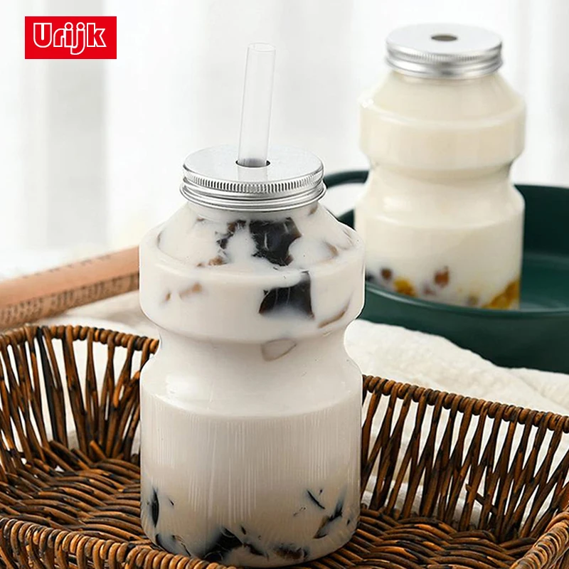 

Urijk 350/500ml Christmas Candy Biscuits Bottle Sealed Jar Christmas Tree Milk Tea Bottle Snack Storage Jar Food Container