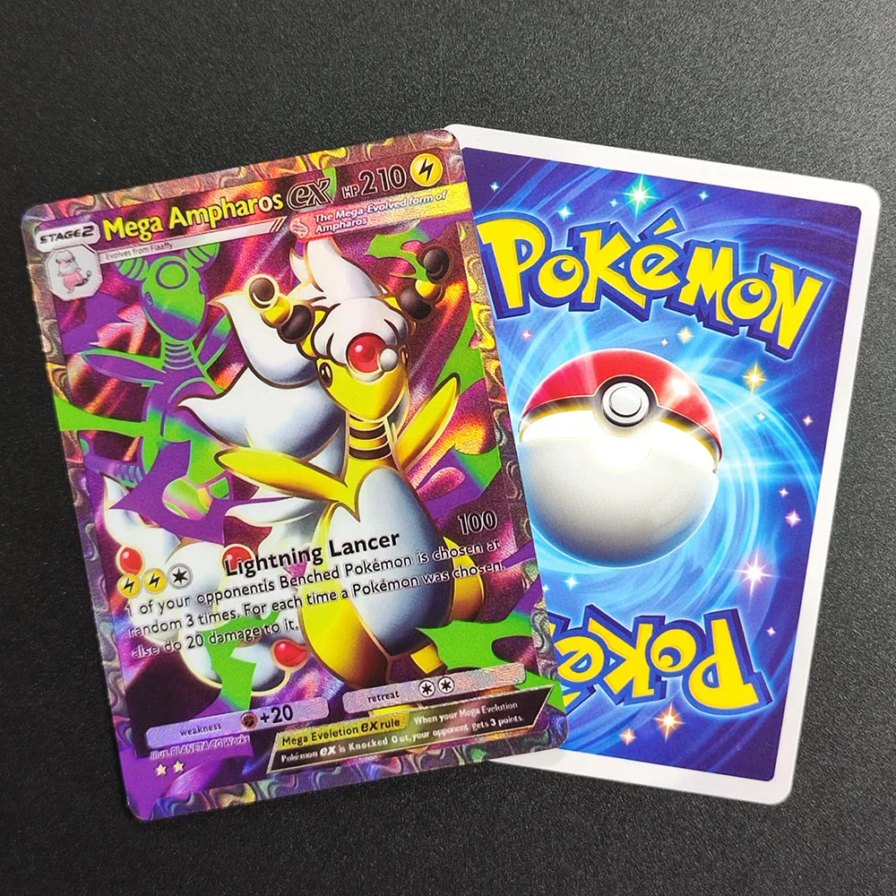 Фото Коллекционная карта Proxy Pocket Monster Pokemon TCG Melmetal ex, английская, текстурированная, голографическая, с эффектом драгоценного камня, в идеальном состоянии, ультра-редкая №4