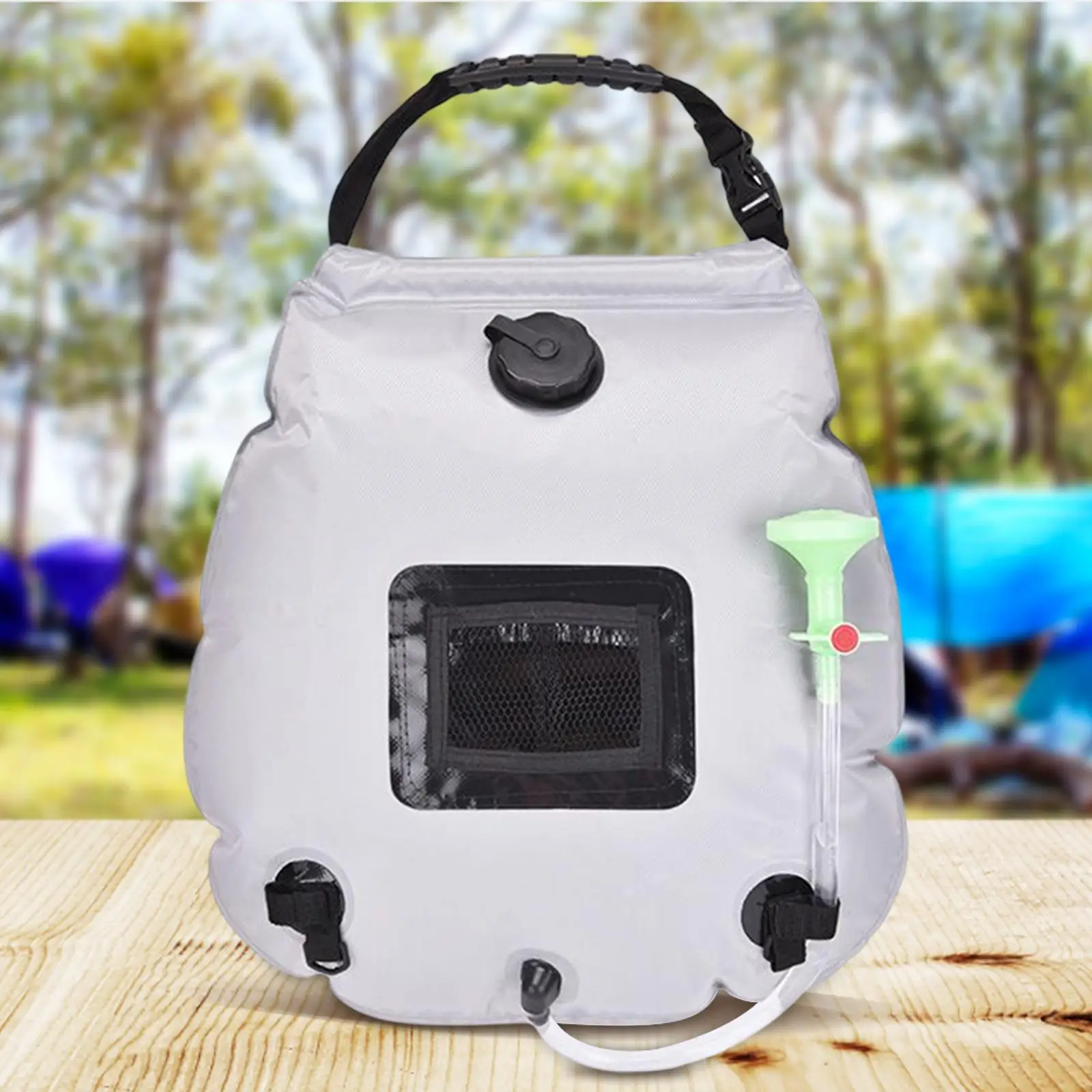 

Portable Camping Shower Bag, Solar Heating with Shower Head ,Bath Equipment