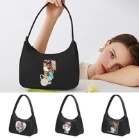 women premium underarm bags 2022new fashion casual clutches shoulder bag handbag retro female cosmetic bag all match mom print