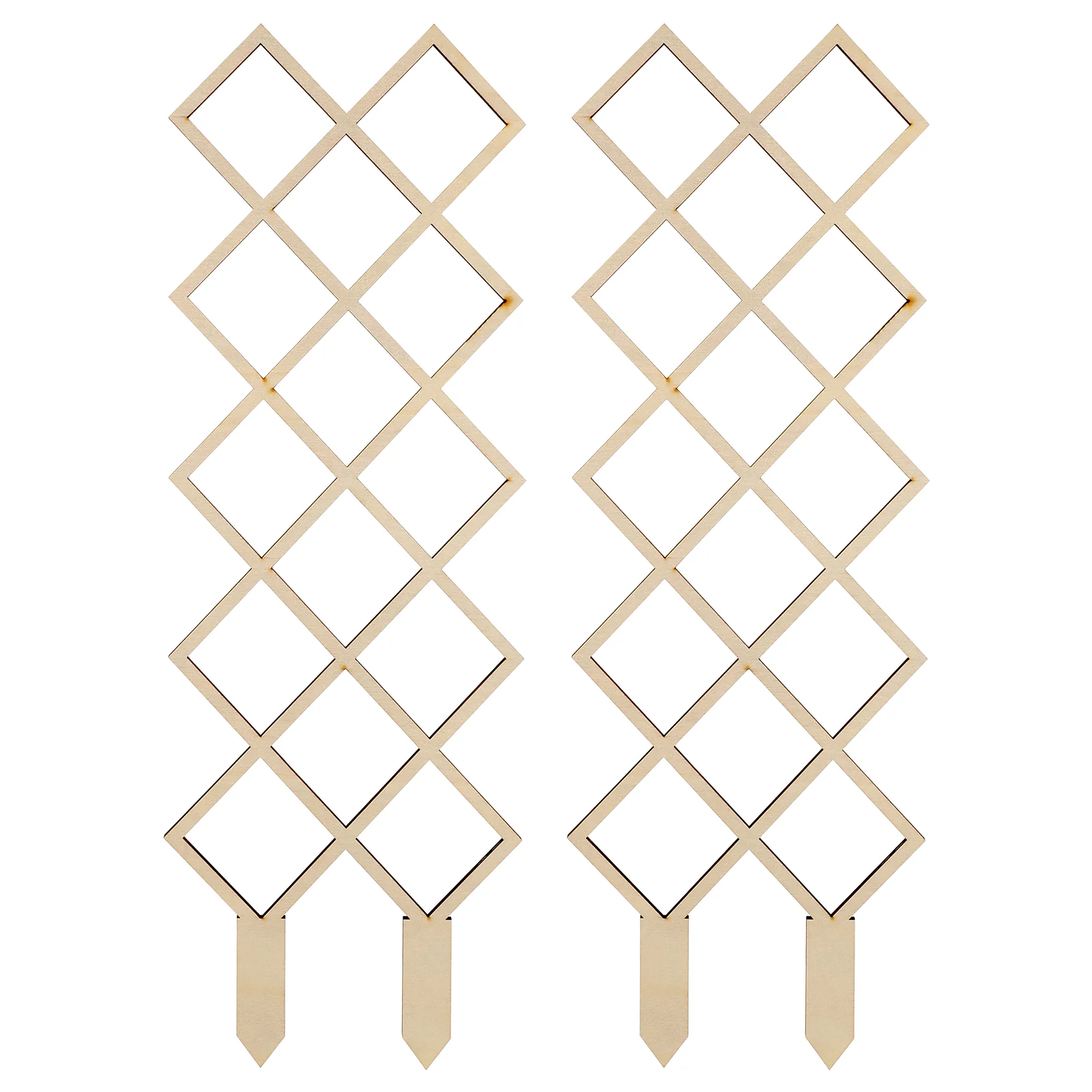 

2 Pcs Climbing Frame Wooden DIY Garden Trellis Astetic Room Decor Plants Green Support Supports Planters Potted Vine
