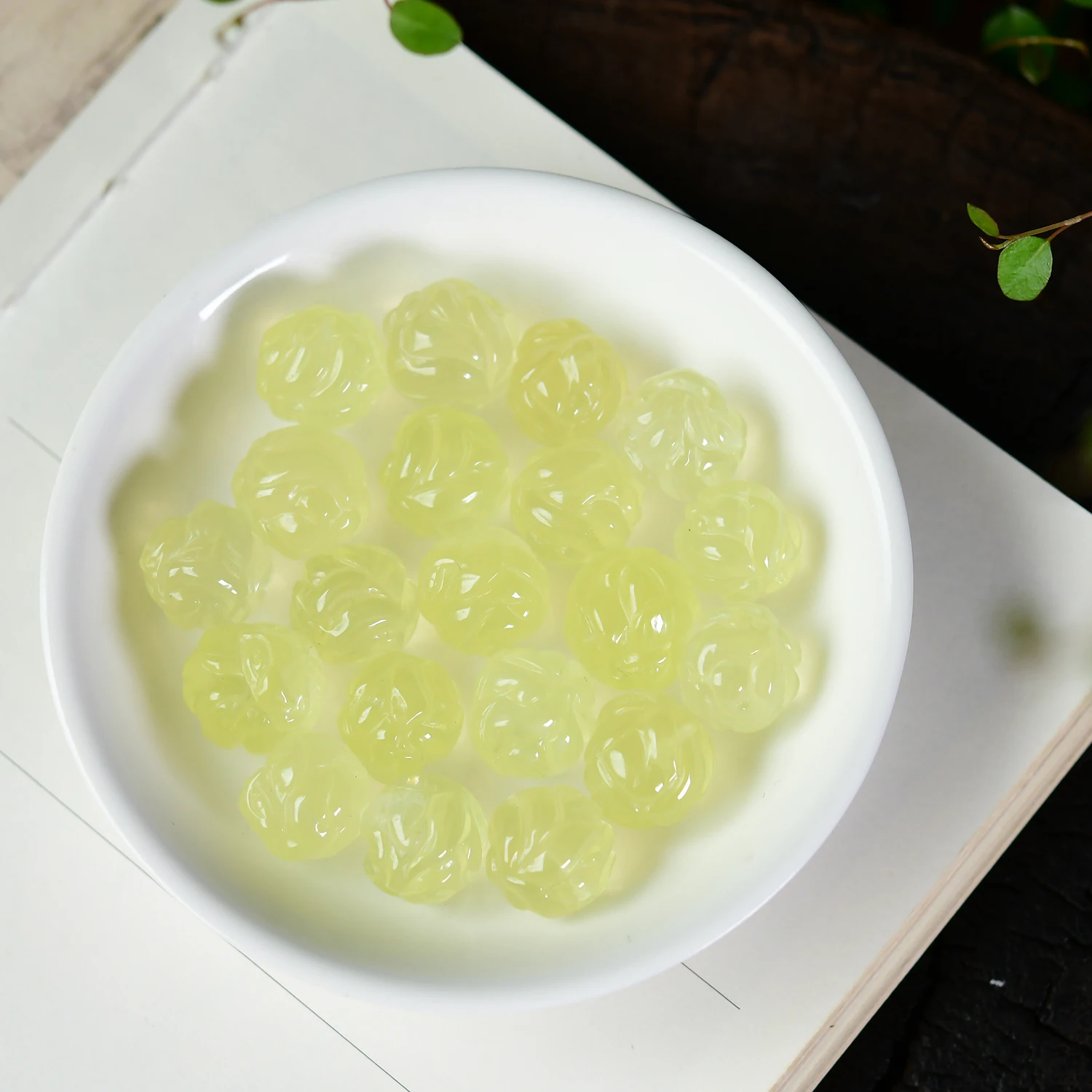 Натуральные бусины в форме лисы с цитрином девятихвостые виде ожерелье колье