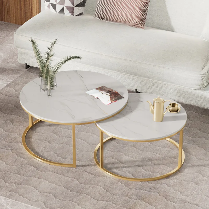 

Round Center Table Living Room Tea Tables Nordic Modern End Table Nested Coffee Tables Set Furniture Tables Serving Hospitality