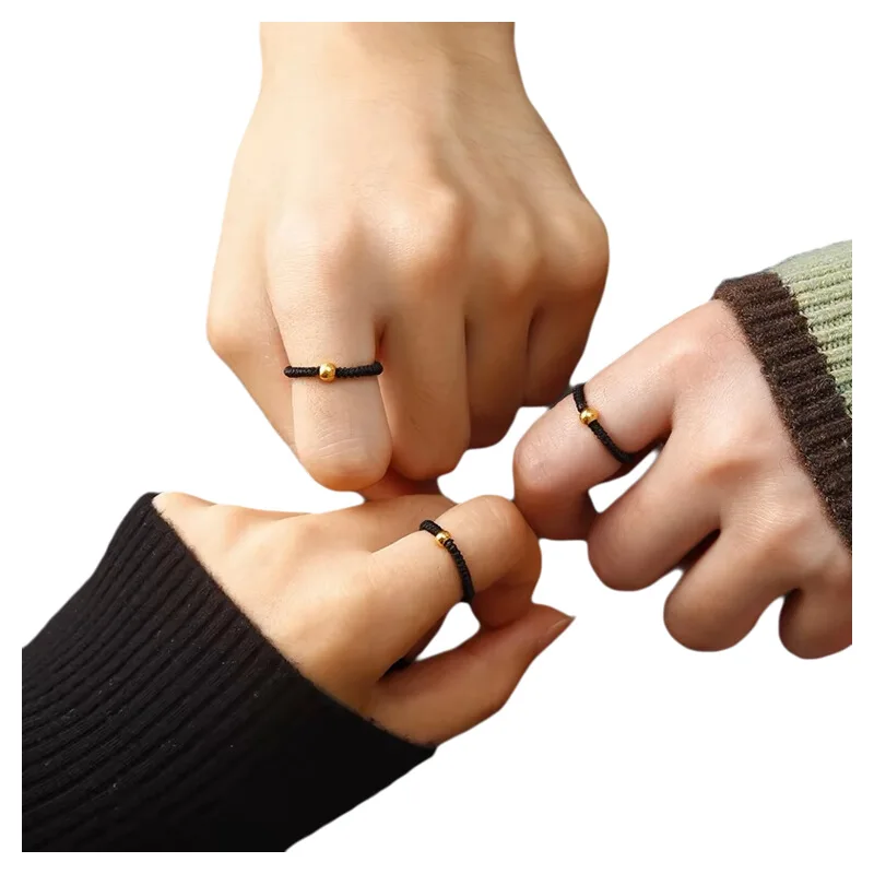 Модное кольцо из веревки милое дикое японское модное простое для пар мужского и