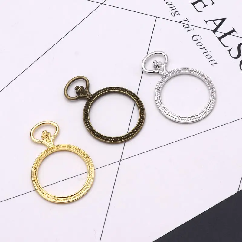 

5Pcs Round Open Back Bezel Tray Pendants Blank Frame for UV Resin Jewelry Making
