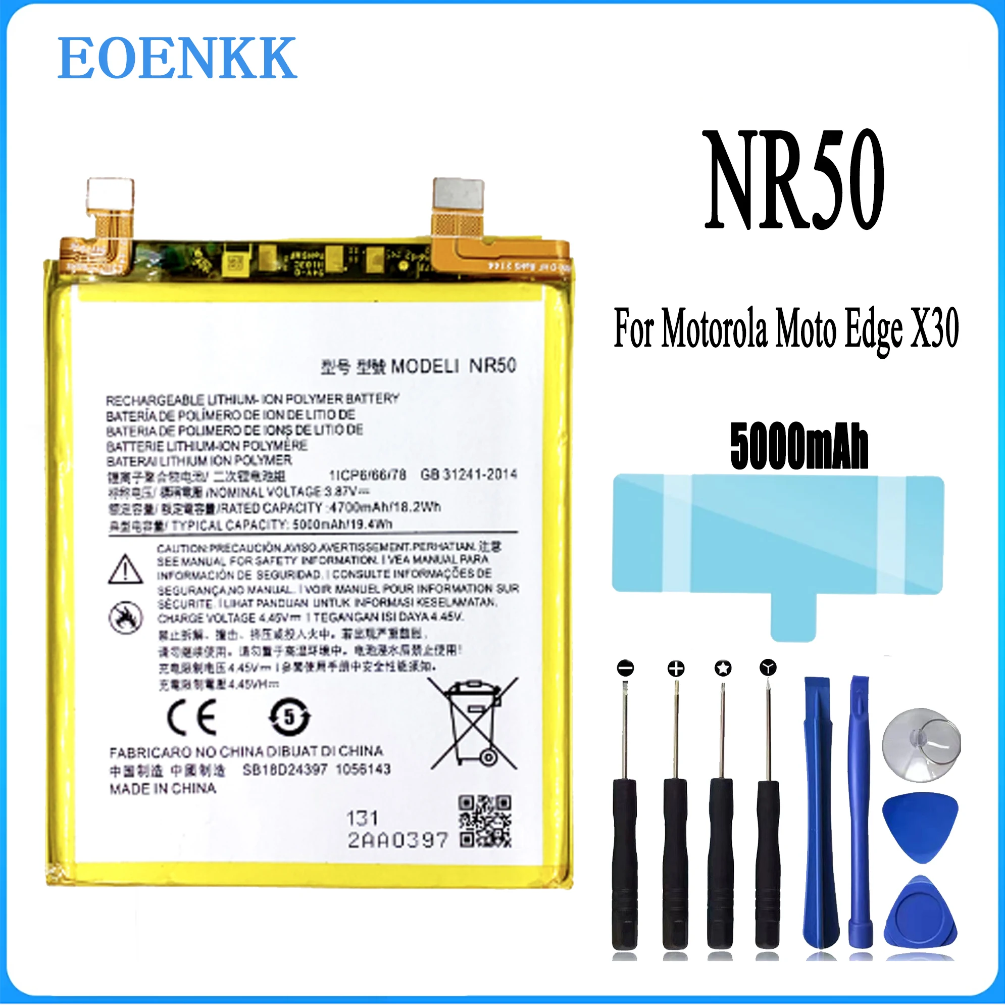 NR50 Battery for Motorola Moto Edge X30 X30 5G 2021 XT2201-2 Edge 30 Ultra Original Capacity Replacement Repair Part Mobile Phon