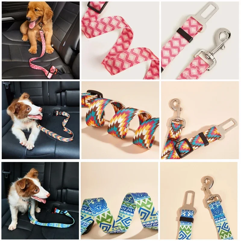 Автомобильный дорожный ремень безопасности для собак прочный нейлоновый