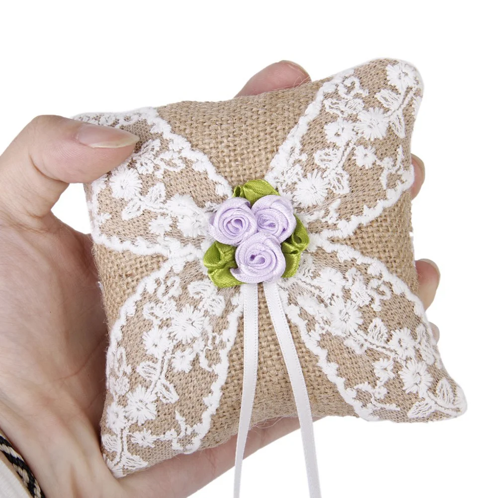 10*10 см подушка в западном стиле кольца для невесты подушки кровати свадебное