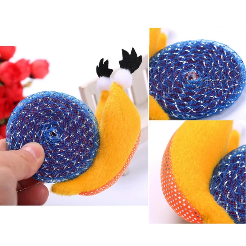 Забавные игрушки в виде улитки для маленьких и больших собак плюшевая игрушка