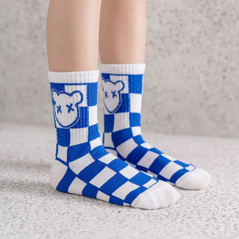 Детские носки Klein синие для мальчиков и девочек новинка весны осени хлопковые