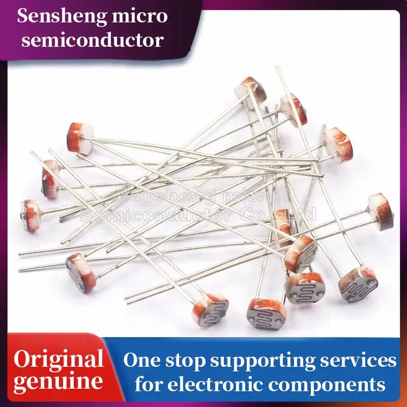 

100pcs/lot 5528 LDR Photo Light Sensitive Resistor Photoelectric Photoresistor GL5528 5537 5506 5516 5539 5549 For Arduino