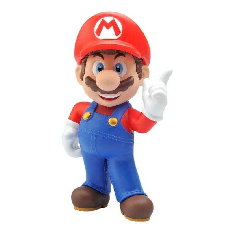 

Large Boxed Anime Figures Super Mario Brothers Large Movable Mario Louis Handmade Anime Model Toy Decoration