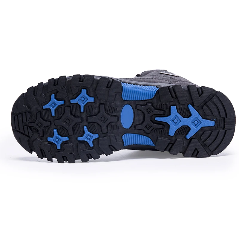 Men's Skid Hiking Shoes Outdoor Waterproof Lace-up Casual Sneakers Warm Top Quality Snow Boots