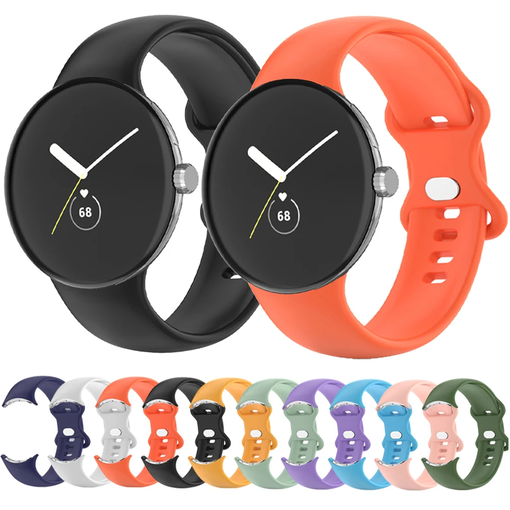 

Soft Silicone Strap for Google Pixel Watch Band Pixel Watch Active Bracelet Sports Belt Smartwatch Wrist Watchbands Accessories