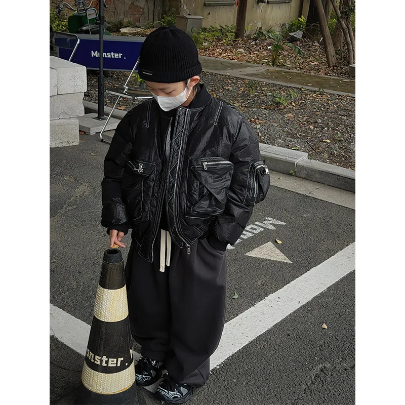 Детская одежда Baoduo зимняя для мальчиков пуховик новинка 2023 детское зимнее