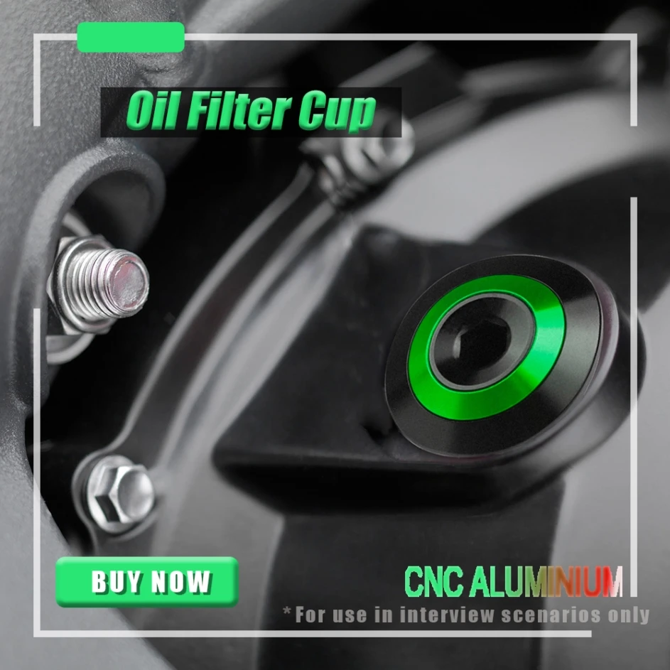 

M20.2.5 Oil Filter Cup FOR KAWASAKI ER-6N Ninja 400 Z650 Z800 Z900 Z1000 Z1000SX Engine Oil Drain Plug Sump Nut Cup Plug Cover