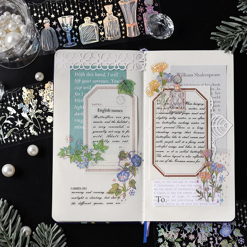 Серебряные декоративные наклейки в ассортименте милые кошки овечки кролик цветы