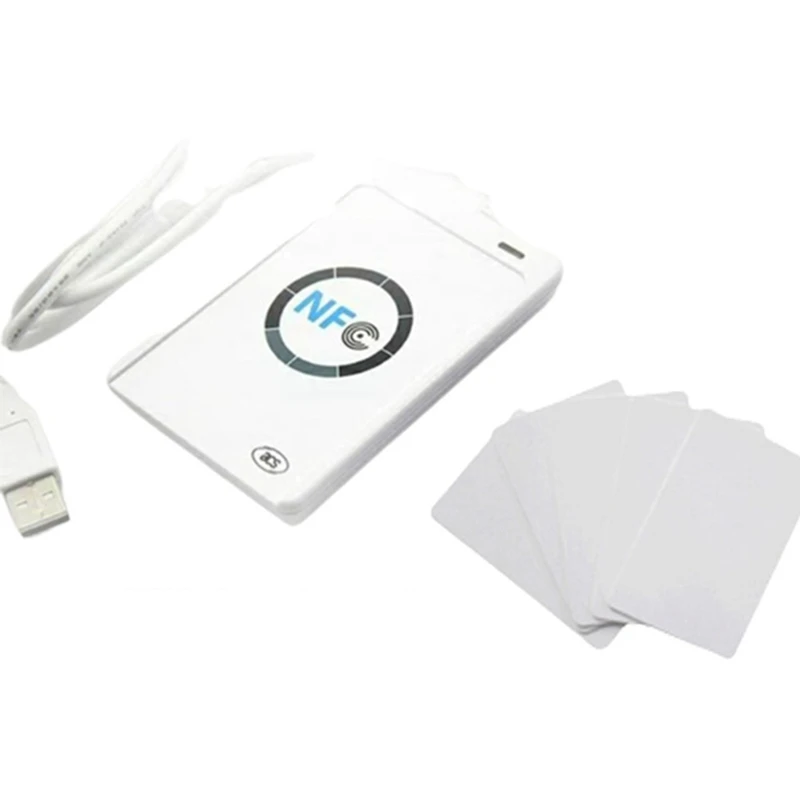 ACR122U Programmer ISO14443 Smart Chip Card Reader 13.56Mhz Tag Clone Copier IC 1K S50 Token Writer (C)