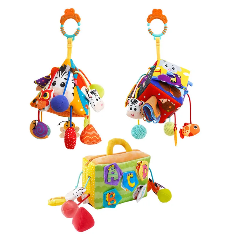 

Детские подвесные погремушки на коляску, игрушки для новорожденных, для обучения моторике, сенсорные игрушки для малышей 0, 6, 12, 24 месяцев